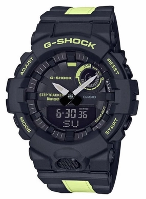Casio G-shock GBA-800LU-1A1 Bluetooth Digital Analog Rubber Strap Watch For Men