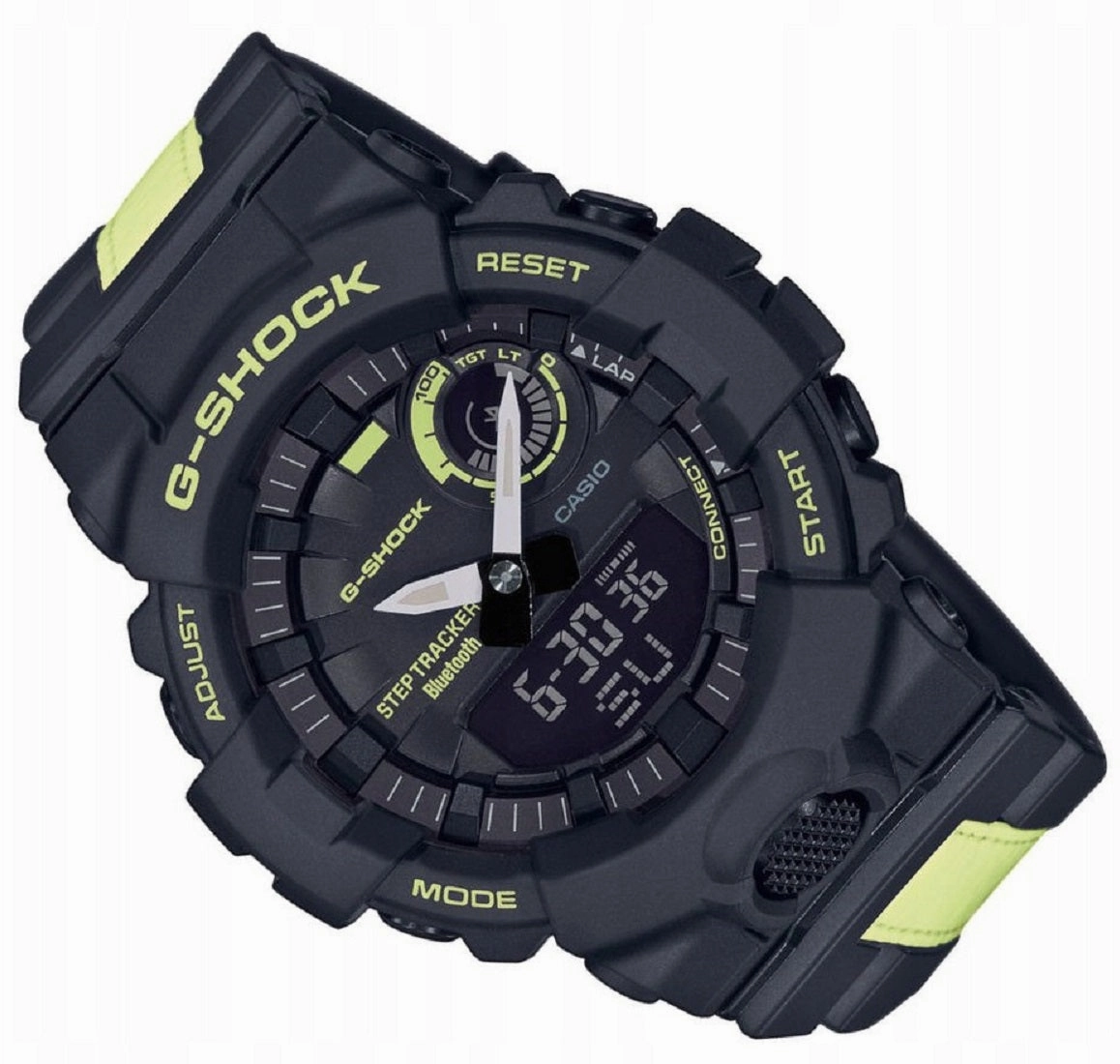Casio G-shock GBA-800LU-1A1 Bluetooth Digital Analog Rubber Strap Watch For Men
