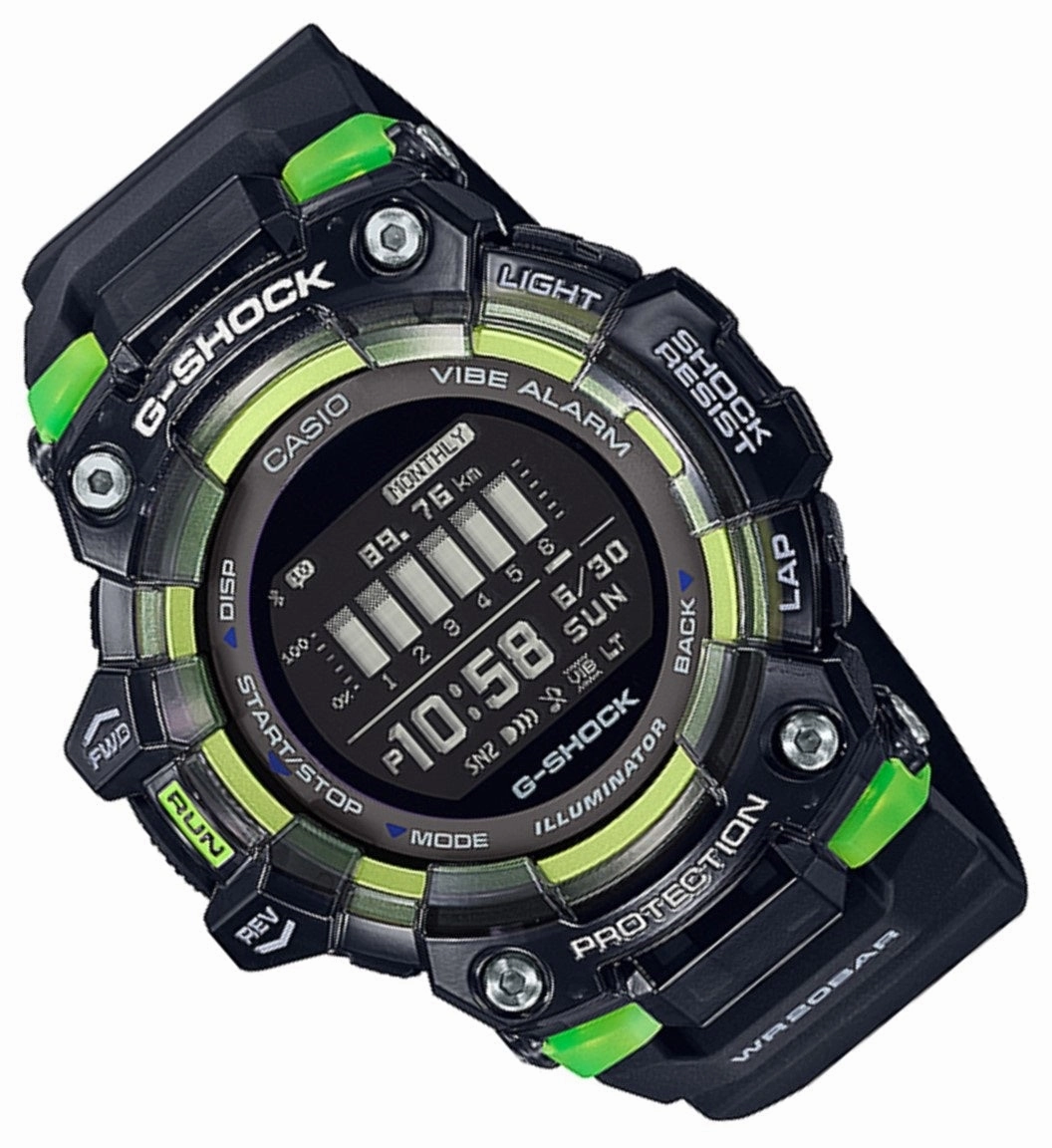 Casio G-shock GBD-100SM-1DR Bluetooth Digital Rubber Strap Watch For Men