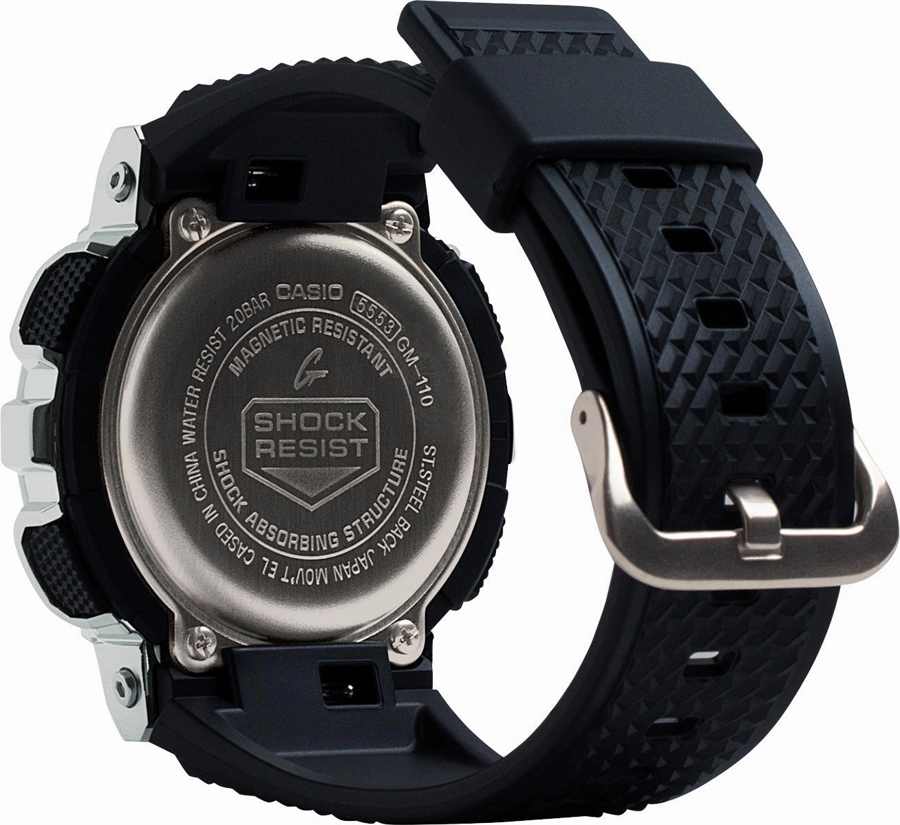 Casio G-shock GM-110-1A Digital Analog Rubber Strap Watch