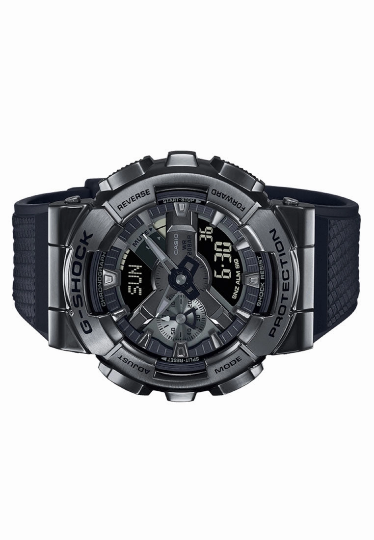 Casio G-shock GM-110BB-1A Digital Analog Rubber Strap Watch