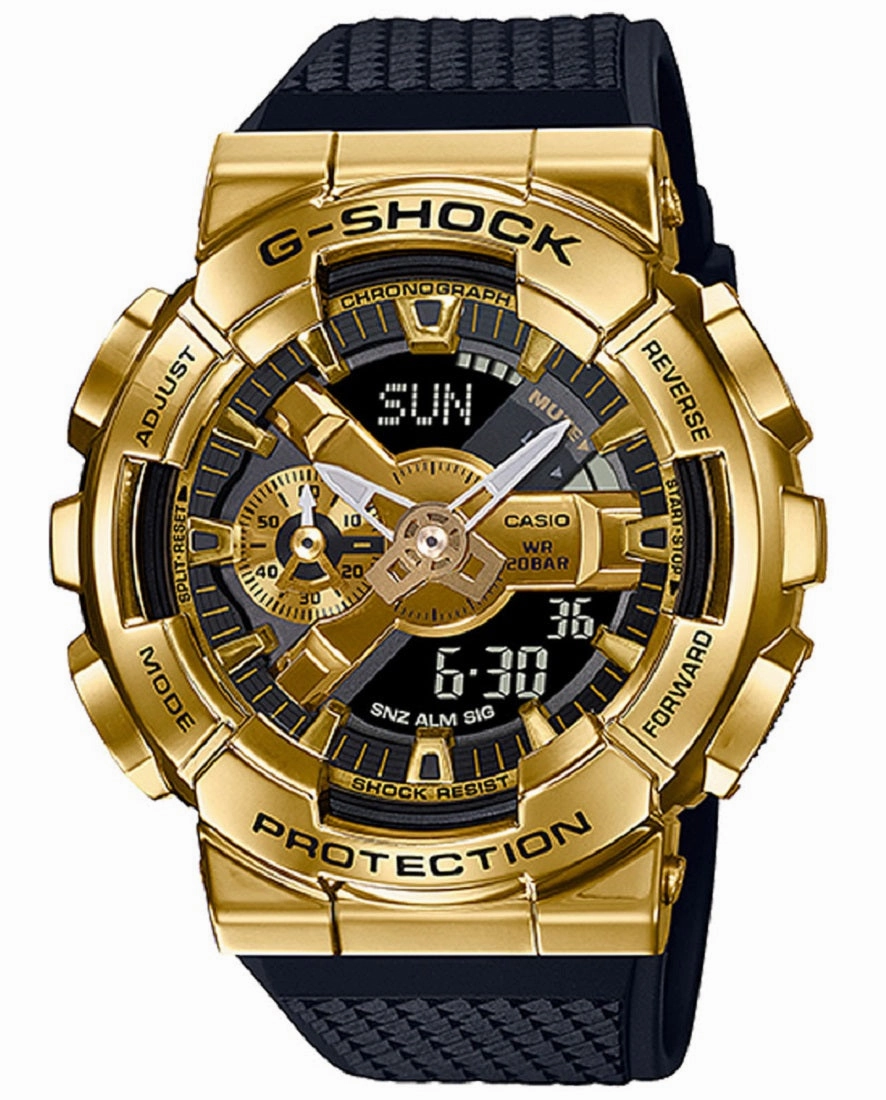 Casio G-shock GM-110G-1A9 Digital Analog Rubber Strap Watch