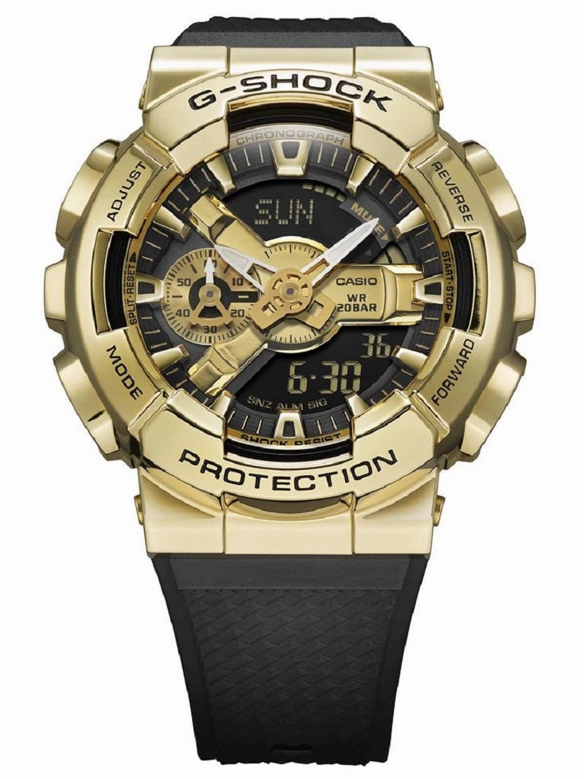 Casio G-shock GM-110G-1A9 Digital Analog Rubber Strap Watch