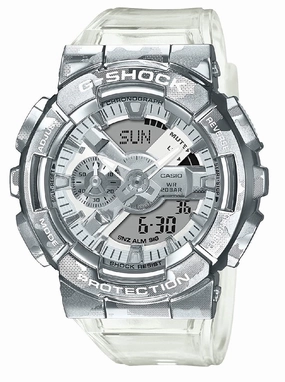Casio G-shock GM-110SCM-1A Digital Analog Rubber Strap Watch