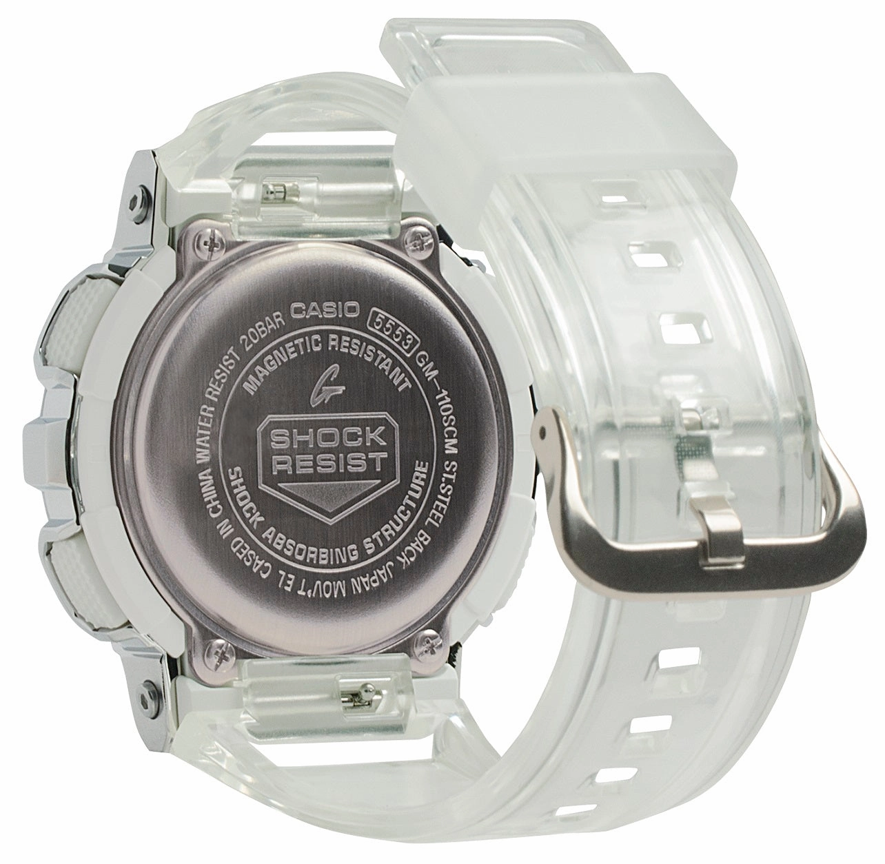 Casio G-shock GM-110SCM-1A Digital Analog Rubber Strap Watch