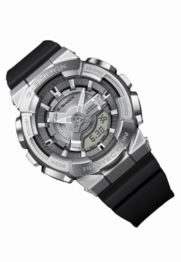 Casio G-shock GM-S110-1A Digital Analog Rubber Strap Watch
