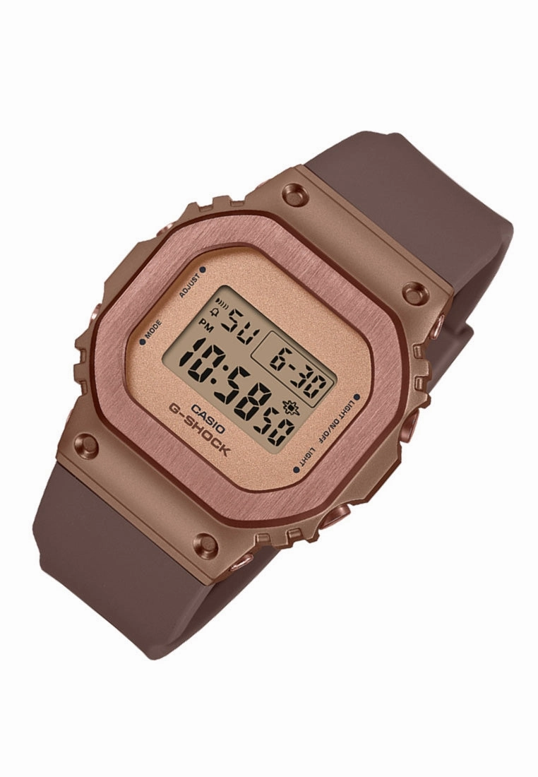 Casio G-shock GM-S5600UBR-5DR Digital Rubber Strap Watch For Women