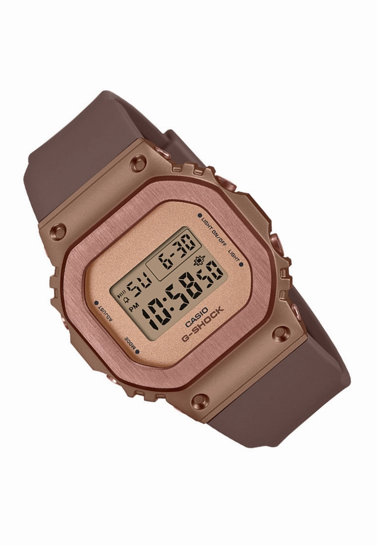 Casio G-shock GM-S5600UBR-5DR Digital Rubber Strap Watch For Women