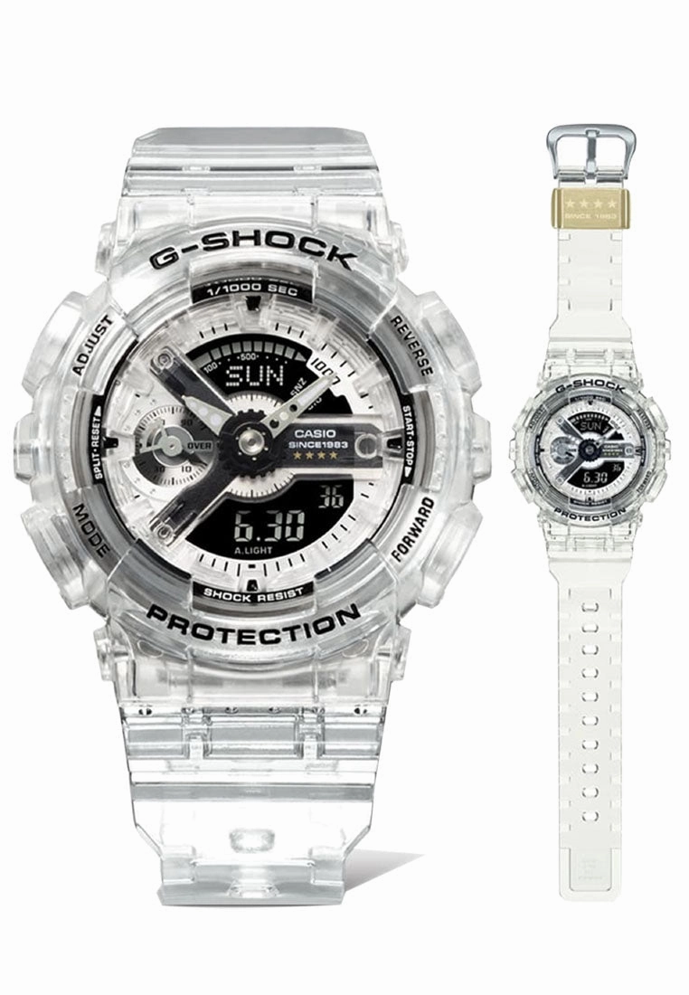 Casio G-shock GMA-S114RX-7A Digital Analog Rubber Strap Watch
