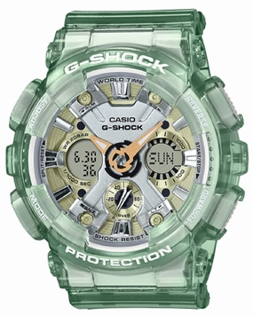 Casio G-shock GMA-S120GS-3A Digital Analog Rubber Strap Watch