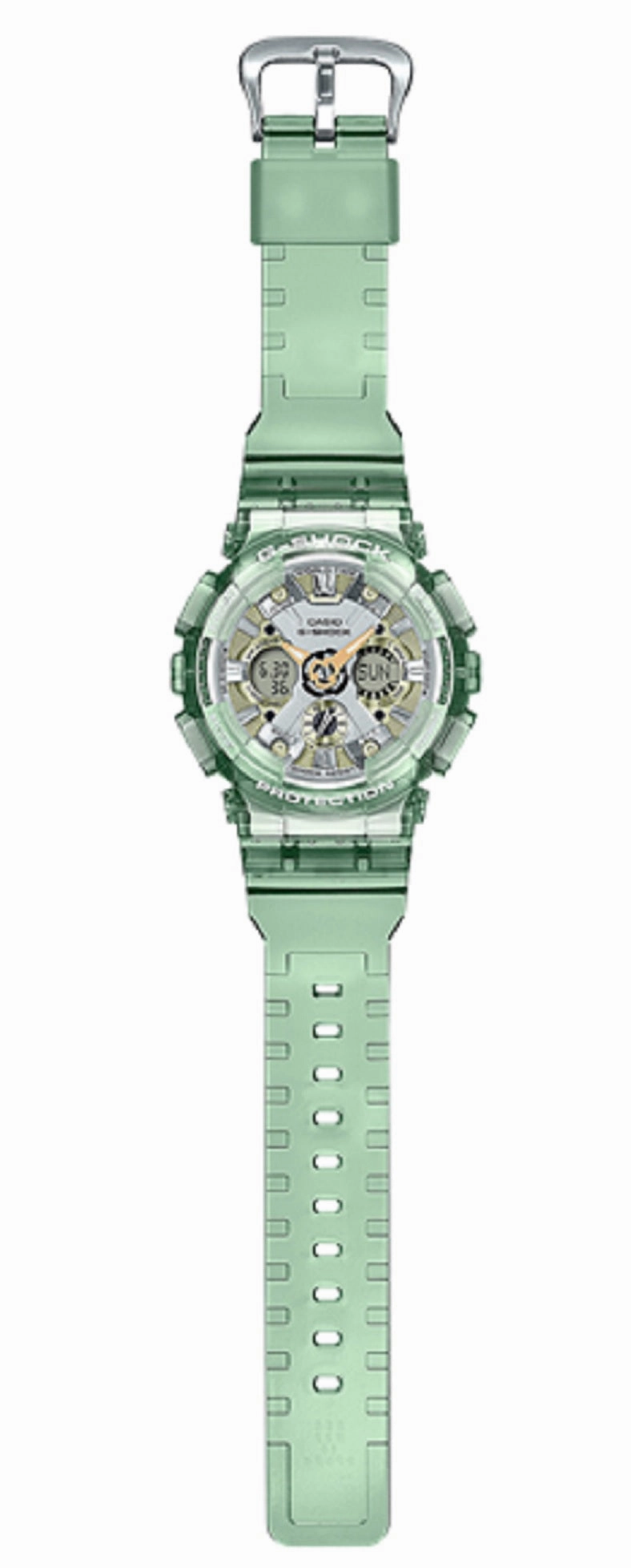 Casio G-shock GMA-S120GS-3A Digital Analog Rubber Strap Watch