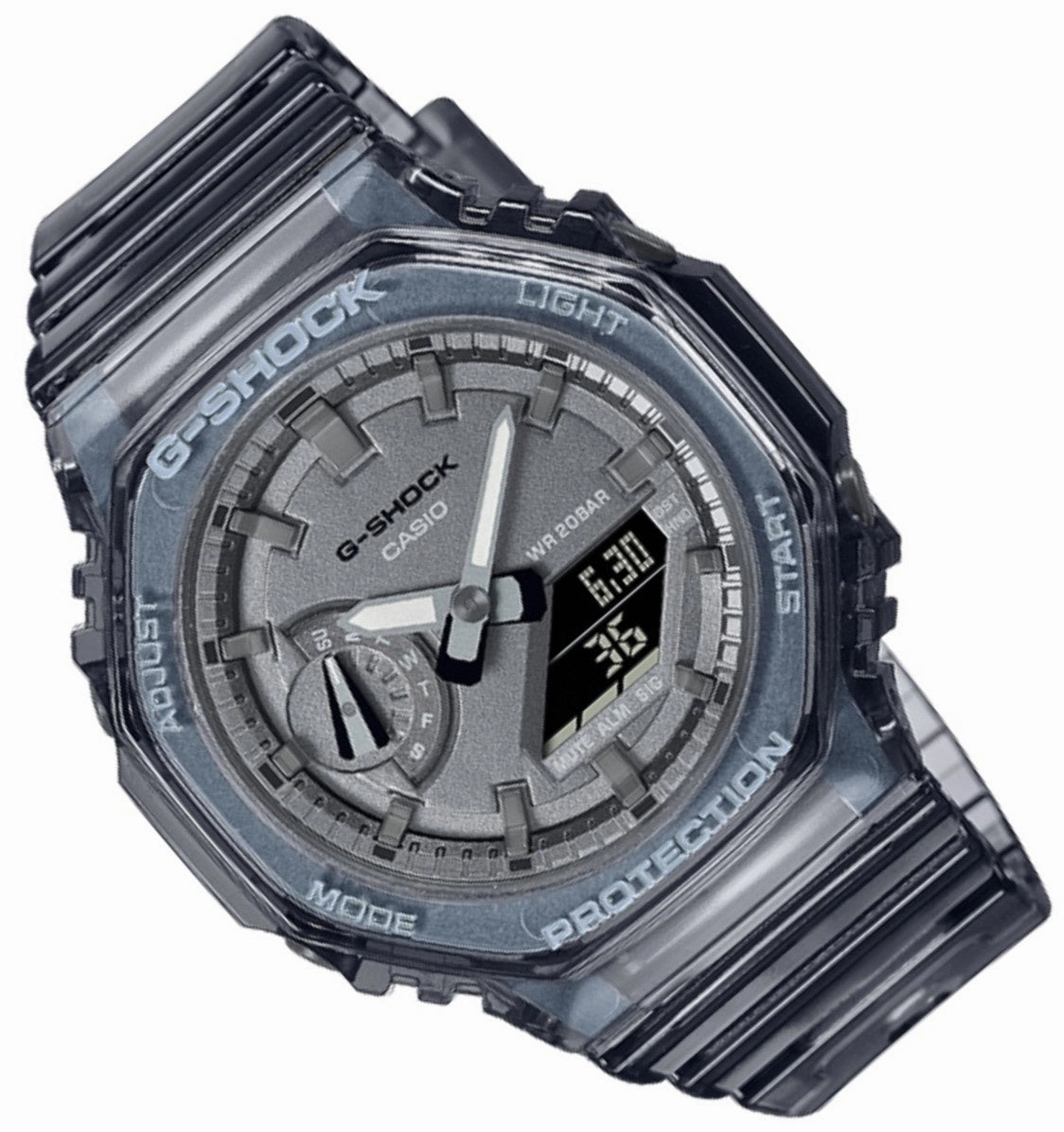 Casio G-shock GMA-S2100SK-1A Digital Analog Rubber Strap Watch for Women