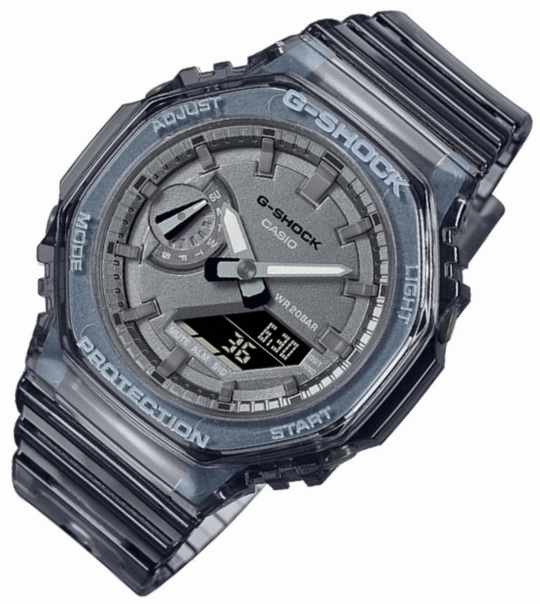 Casio G-shock GMA-S2100SK-1A Digital Analog Rubber Strap Watch for Women