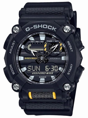 Casio G-Shock HEAVY DUTY Analog-Digital Black Mens Watch GA900-1A