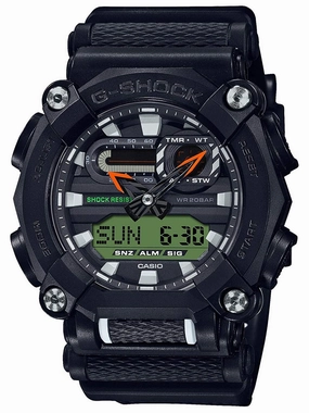 Casio G-Shock HEAVY DUTY With Extra Interchangeable Strap Mens Watch GA900E-1A3