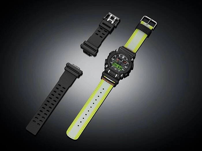 Casio G-Shock HEAVY DUTY With Extra Interchangeable Strap Mens Watch GA900E-1A3