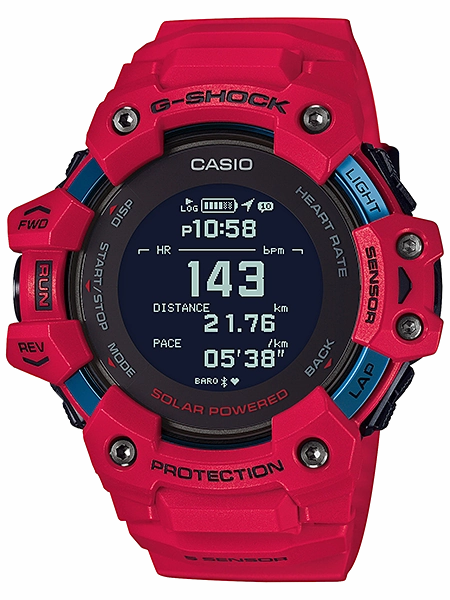 Casio G-SHOCK MOVE Limited Series All Red Mens HR Watch GBDH1000-4