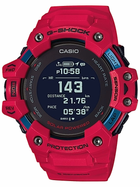 Casio G-SHOCK MOVE Limited Series All Red Mens HR Watch GBDH1000-4
