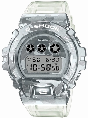 Casio G-Shock SKELETON CAMO Silver Digital Mens Watch GM6900SCM-1