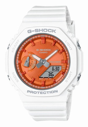 Casio GMA-S2100WS-7A Digital Analog Rubber Strap Watch for Women