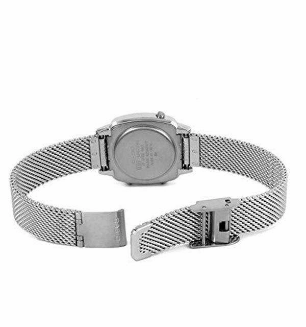 Casio LA670WEM-7DF Silver Mesh Watch for Women