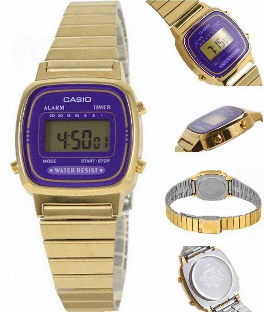 Casio LA670WGA-6DF Gold Stainless Watch for Women