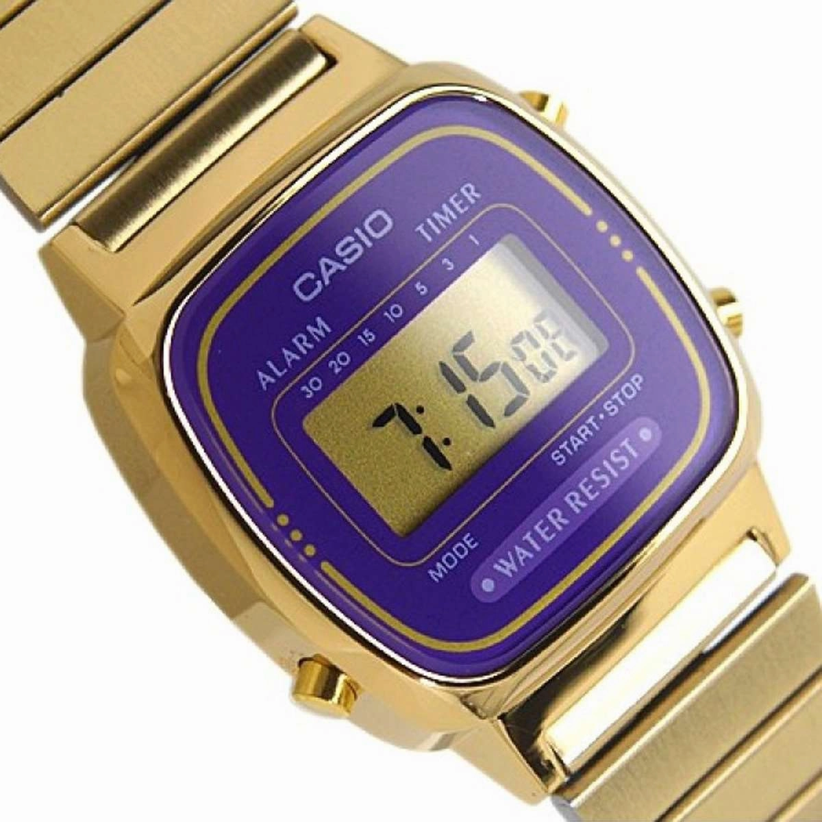 Casio LA670WGA-6DF Gold Stainless Watch for Women