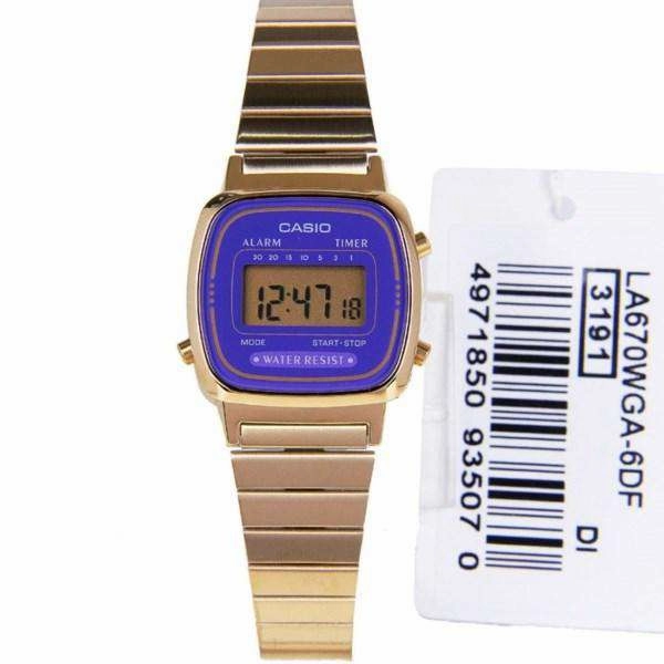Casio LA670WGA-6DF Gold Stainless Watch for Women
