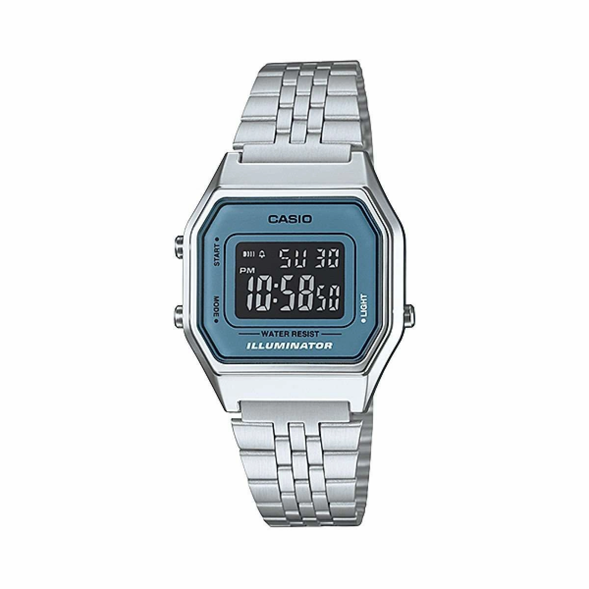 Casio LA680WA-2BDF Silver Stainless Watch for Women