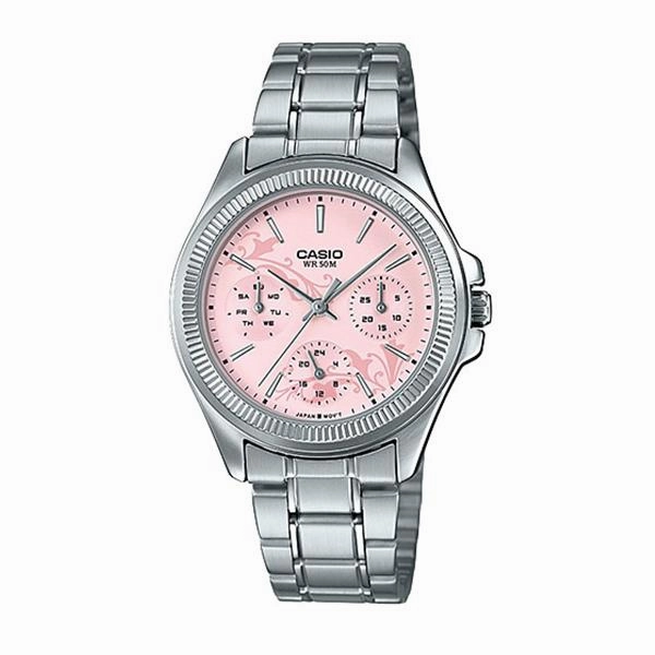 Casio Ladies' Enticer Series Silver Stainless Steel Band Watch LTP2088D-4A LTP-2088D-4A