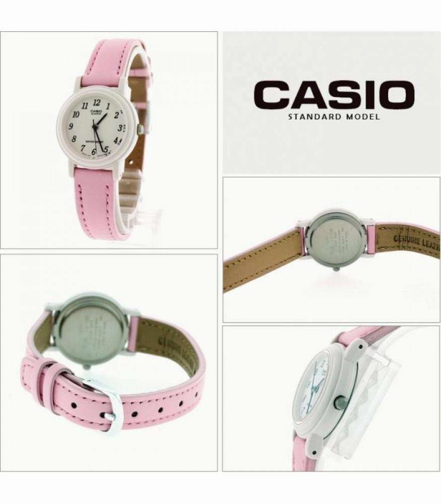 Casio LQ-139L-4B1 Pink Leather Strap Women's Watch