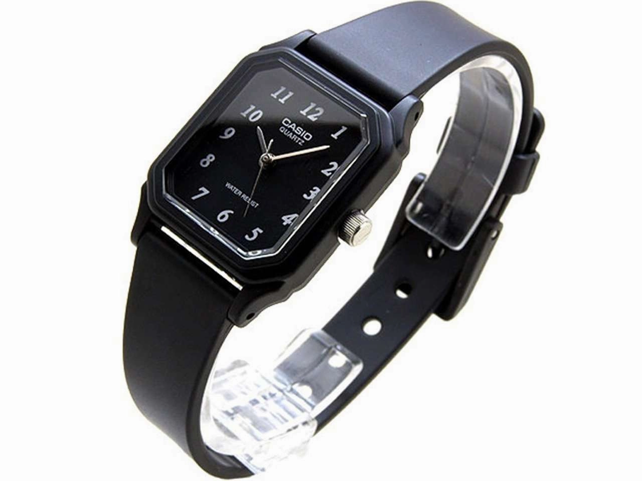 Casio LQ-142-1BDF Black Rubber Strap Watch for Women