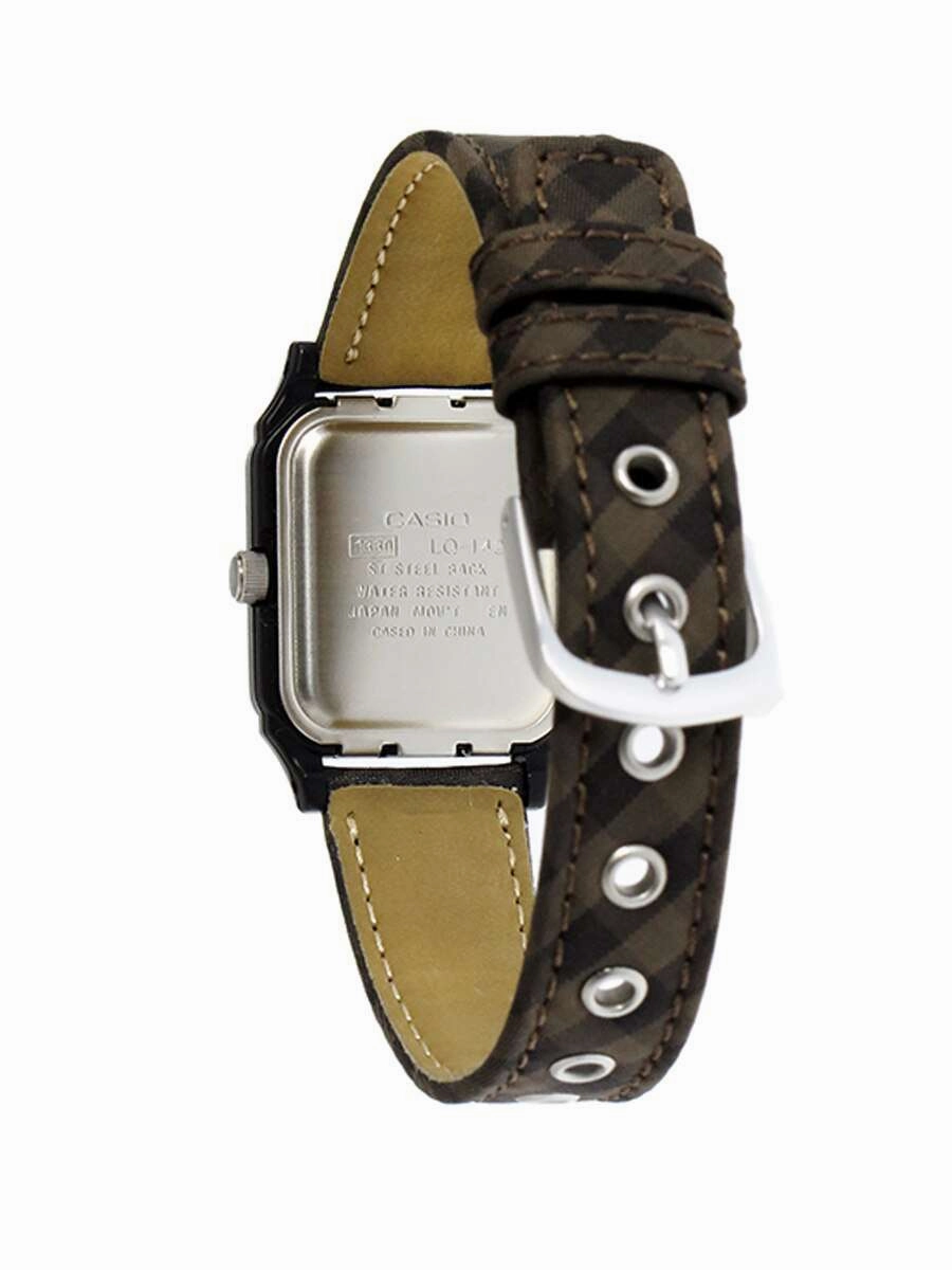Casio LQ-142LB-1ADF Brown Leather Strap Watch for Women