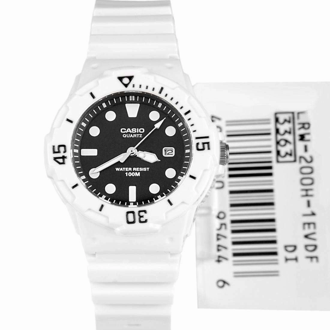 Casio LRW-200H-1E White Resin Strap Watch for Women