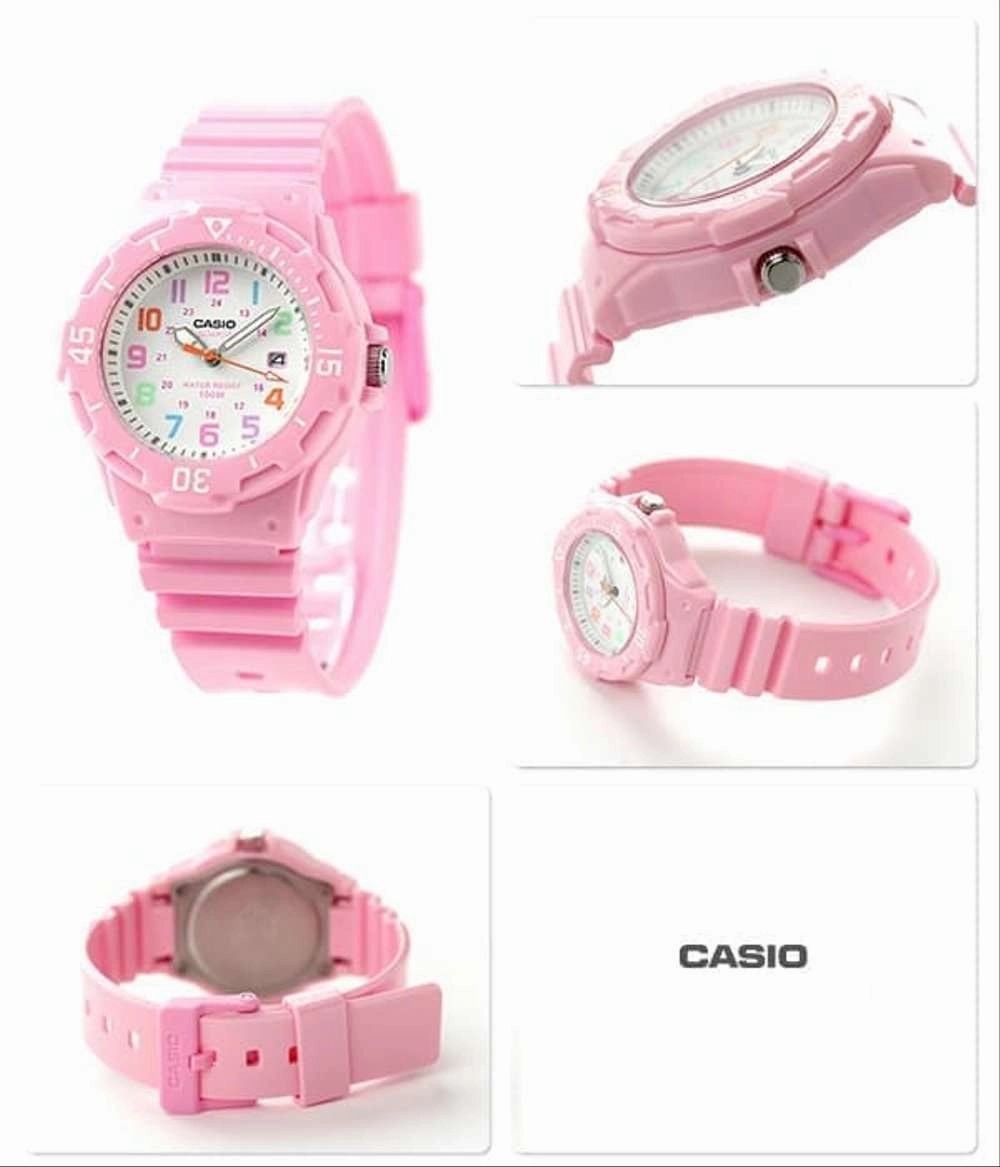 Casio LRW-200H-4B2 Pink Resin Strap Watch For Women
