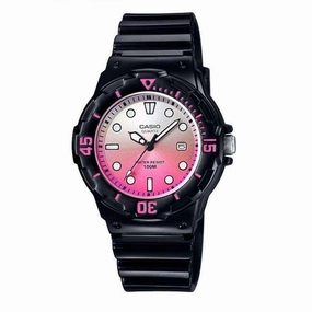 Casio LRW-200H-4EVDR Black Resin Strap Watch for Women