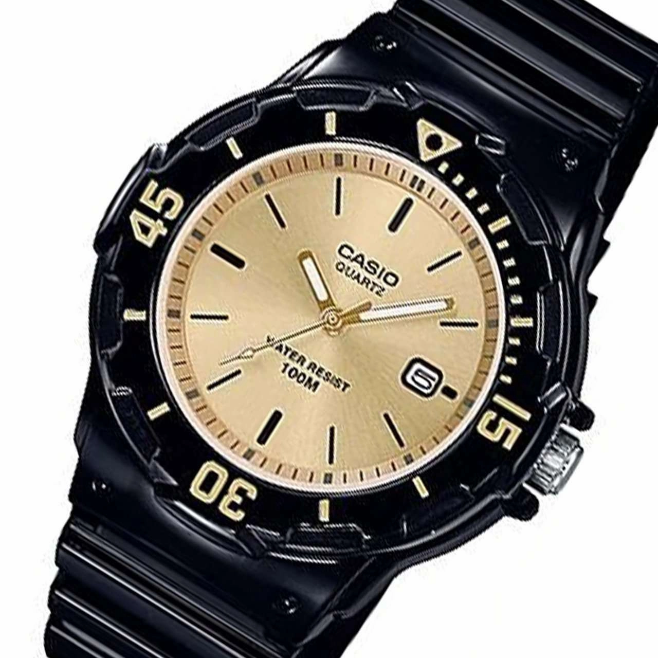 Casio LRW-200H-9EVDF Black Resin Watch for Women