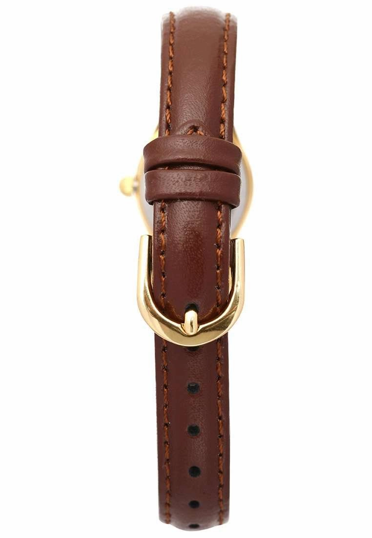Casio LTP-1094Q-7B8RDF Brown Leather Strap Watch for Women