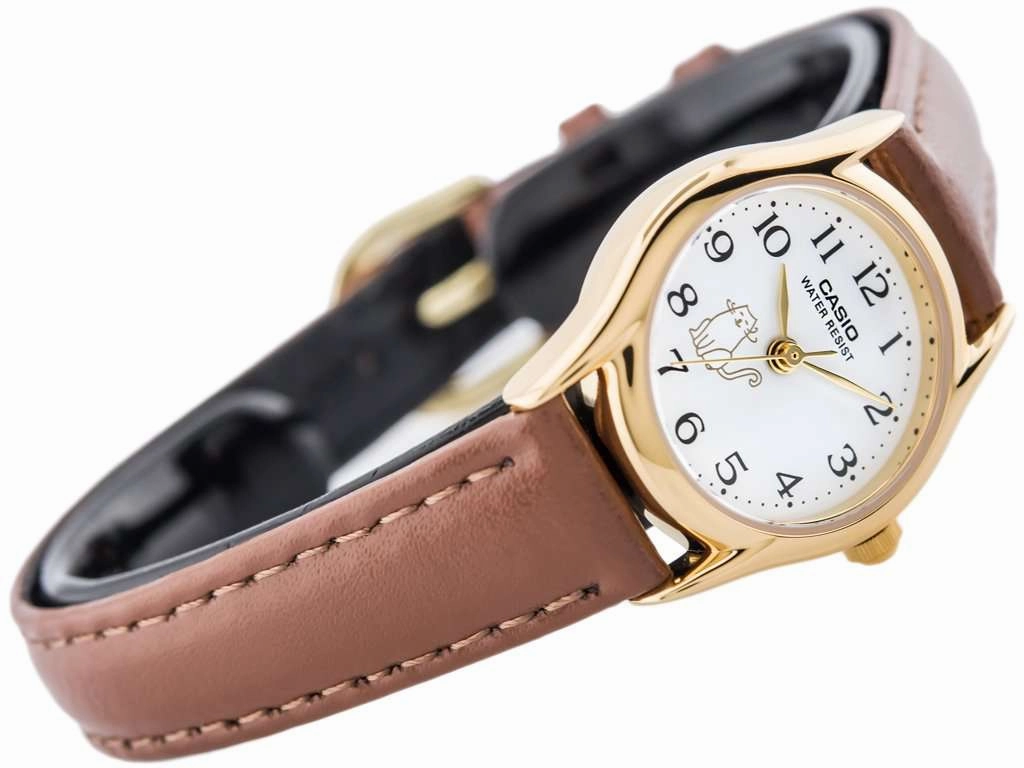 Casio LTP-1094Q-7B8RDF Brown Leather Strap Watch for Women