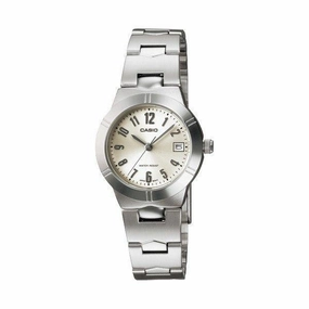 Casio LTP-1241D-7A2DF Silver Stainless Steel Strap Watch for Women