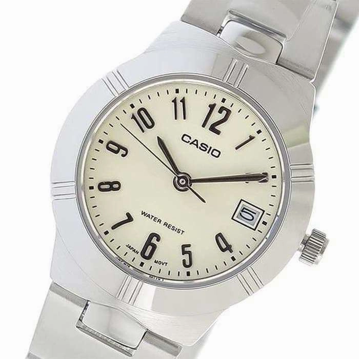 Casio LTP-1241D-7A2DF Silver Stainless Steel Strap Watch for Women