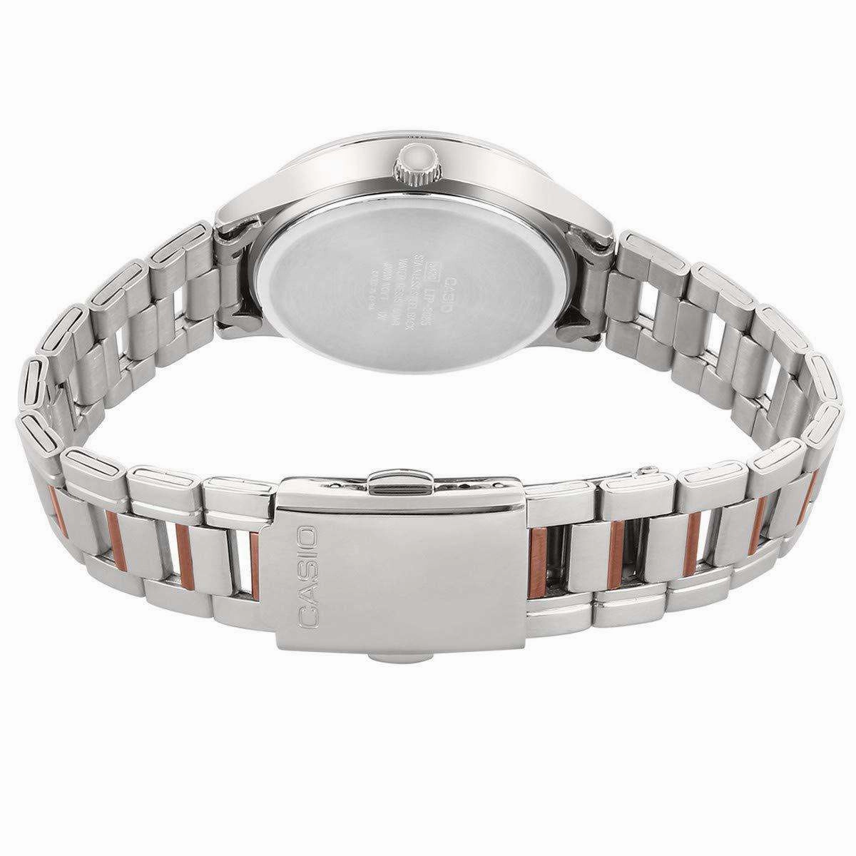 Casio LTP-2085RG-1A Two- Toned Stainless Steel Watch for Women