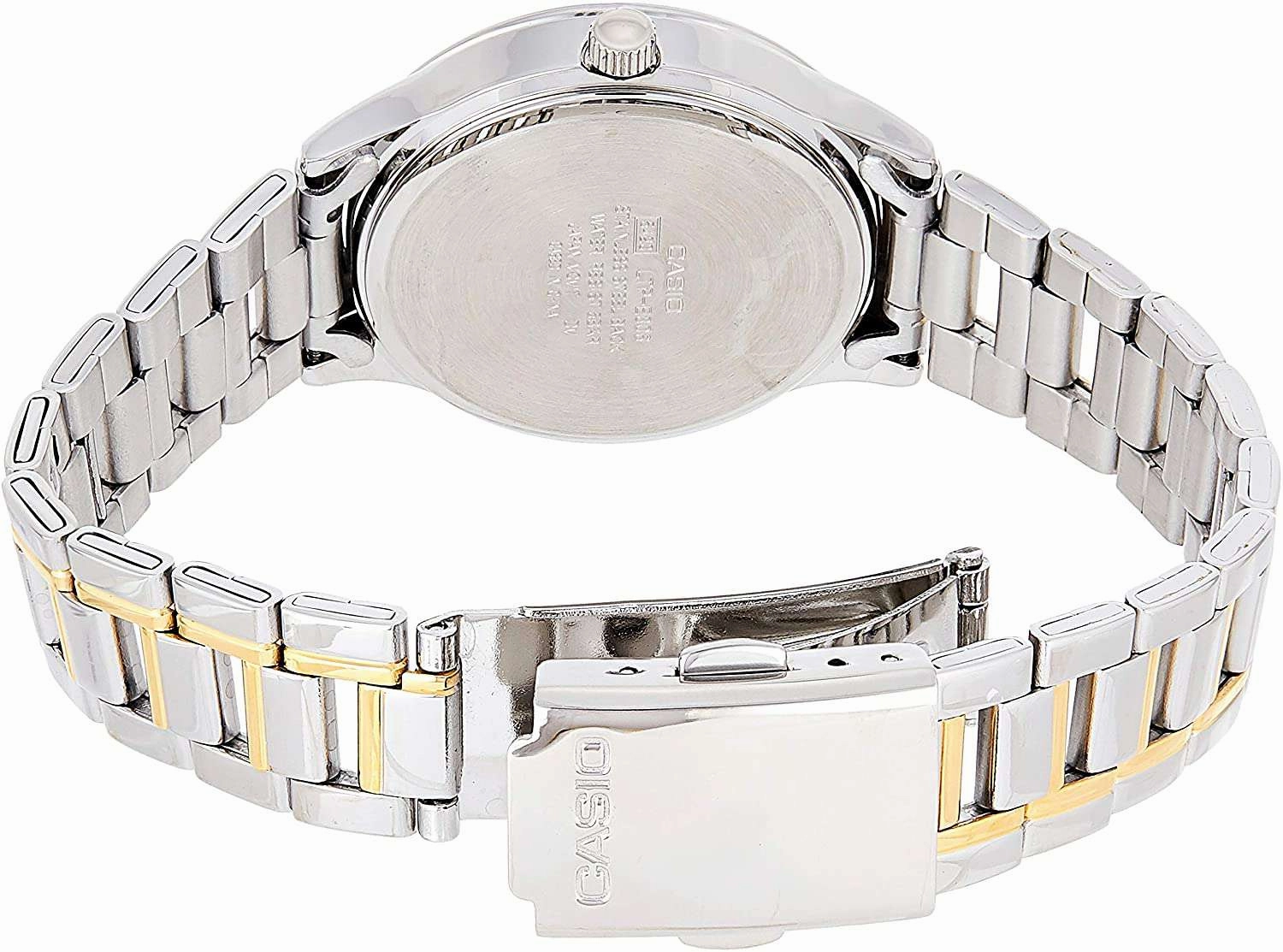 Casio LTP-E306SG-1AVDF Two-Toned Stainless Watch for Women
