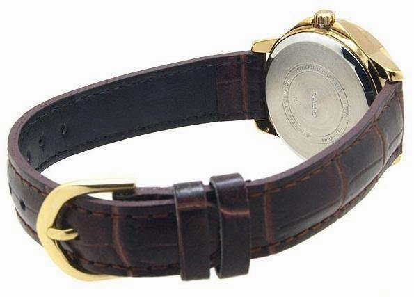 Casio LTP-V004GL-7A Brown Leather Strap Watch for Women