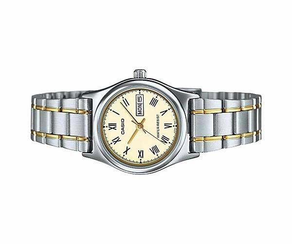 Casio LTP-V006SG-9B Two Tone Stainless Watch for Women