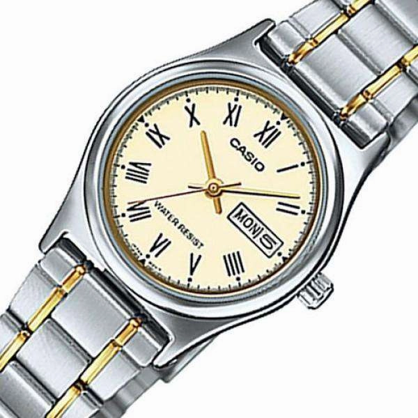 Casio LTP-V006SG-9B Two Tone Stainless Watch for Women