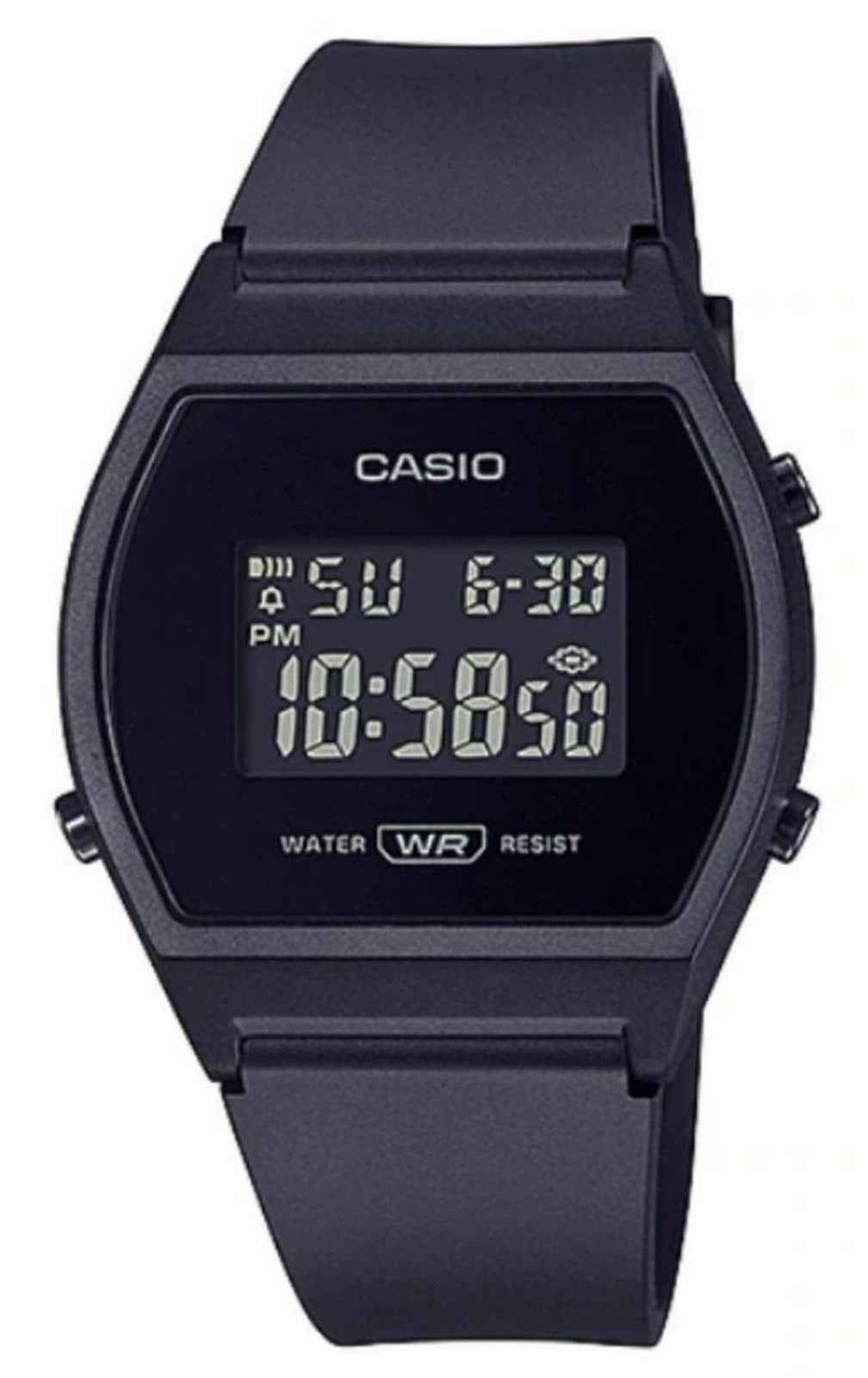 Casio LW-204-1BDF Black Resin Strap Watch for Women