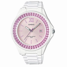 Casio LX-500H-4E White Resin Watch For Women