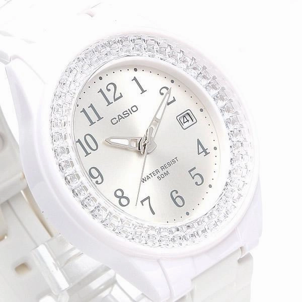 Casio LX-500H-7B2 White Resin Watch For Women