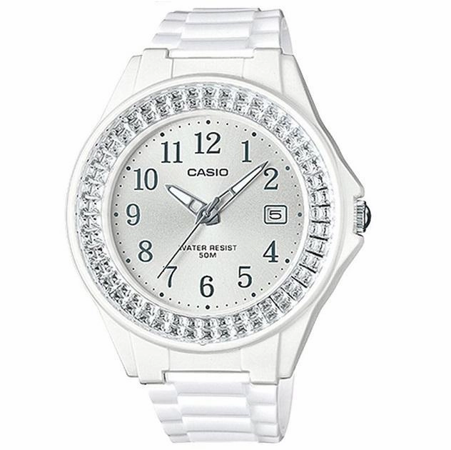 Casio LX-500H-7B2 White Resin Watch For Women